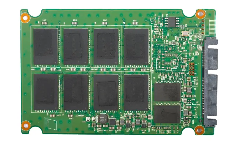 An image showing the inside of a solid-state drive.