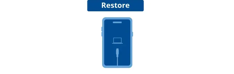 An icon that represents reviving an iPhone in recovery mode.