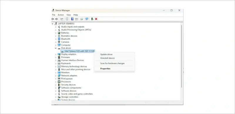 Select update driver