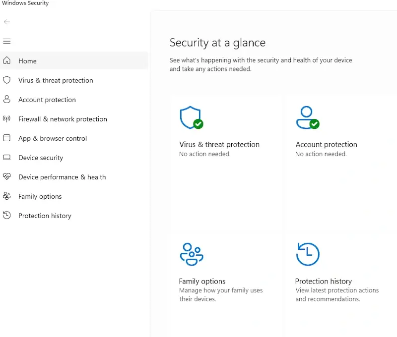 Virus and threat protection