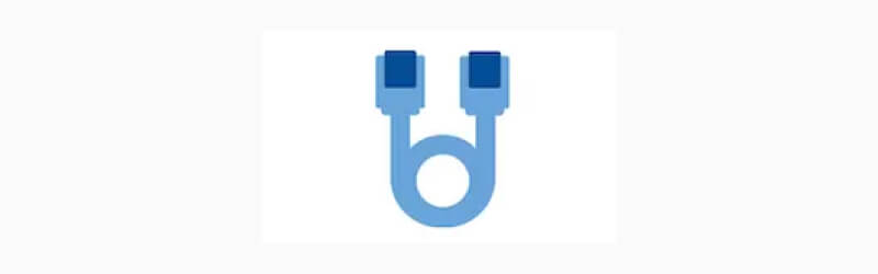 A cable icon that signifies a poor connection.