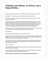 Customer testimonial letter